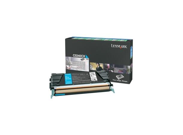 Toner Lexmark C5340CX C534 blå 